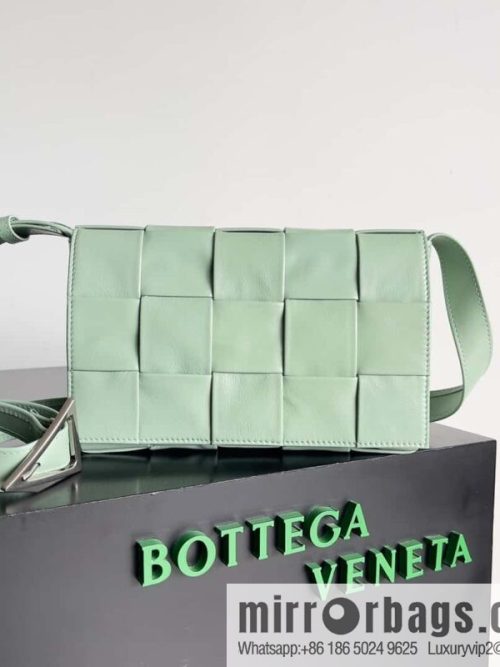 Highest end: Bottega Veneta Cassette/Pillow Bag Model: 667298 Sage Green
