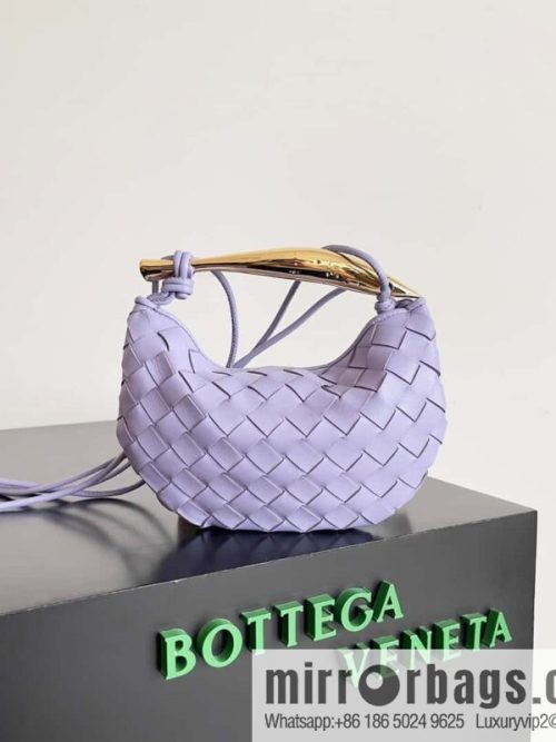BottegaVeneta2023 new model, Bottega Veneta Bv spring and summer new mini sardines SARDINE model number: 744267 wisteria color