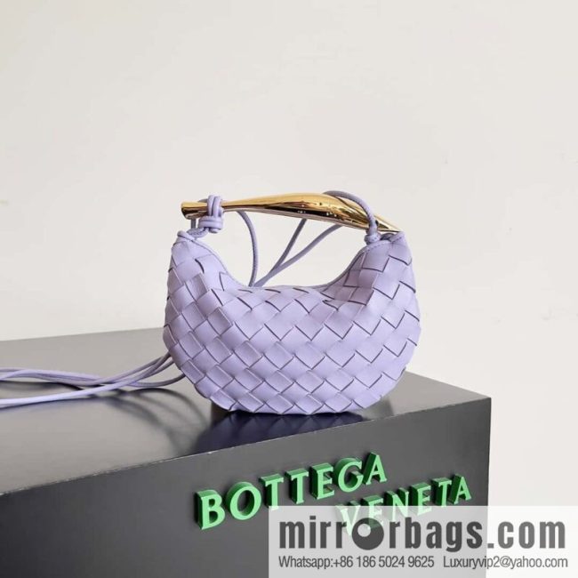 BottegaVeneta2023 new model, Bottega Veneta Bv spring and summer new mini sardines SARDINE model number: 744267 wisteria color