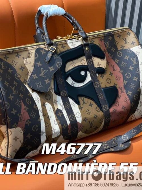 [Original order boutique] M46777 monogram (eye series) travel bag series KEEPALL BANDOULIZRE 55 travel bag