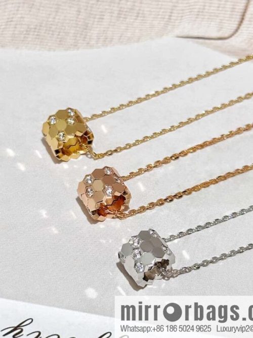 ❗️New popular ❗️☀️ Shangmei Paris CHAUMET new honeycomb necklace ☀️