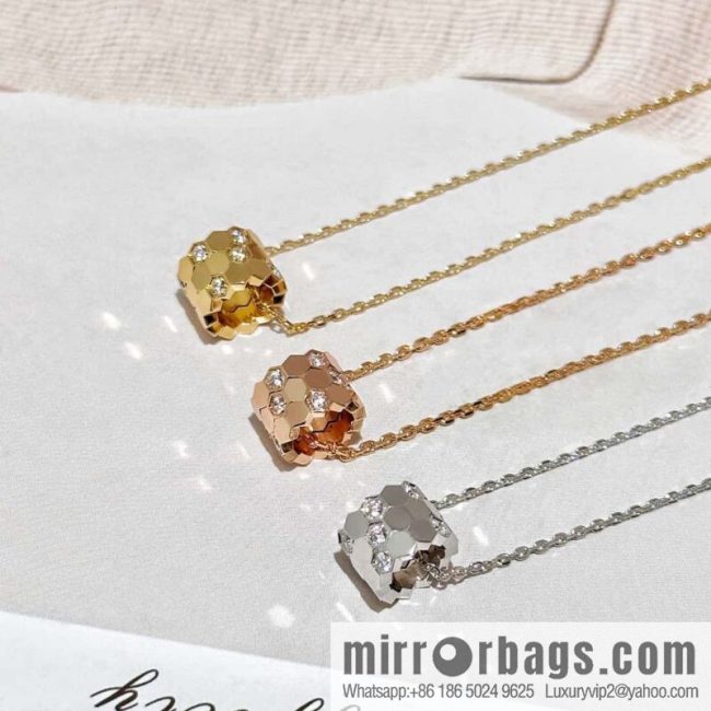 ❗️New popular ❗️☀️ Shangmei Paris CHAUMET new honeycomb necklace ☀️