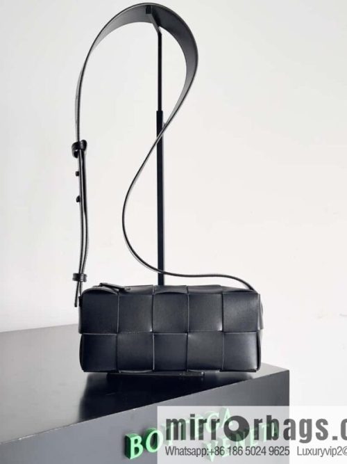 B Unisex same BRICK CASSETTE long shoulder strap series crossbody bag shoulder backpack model; 729251 black