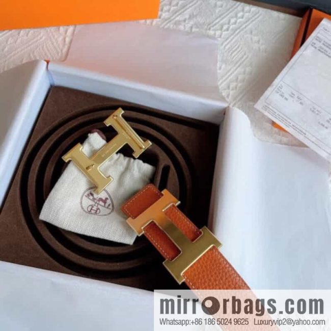 Hermès, the original double-sided version is the classic men\'s 38mm belt with the first layer of leather. - Image 8
