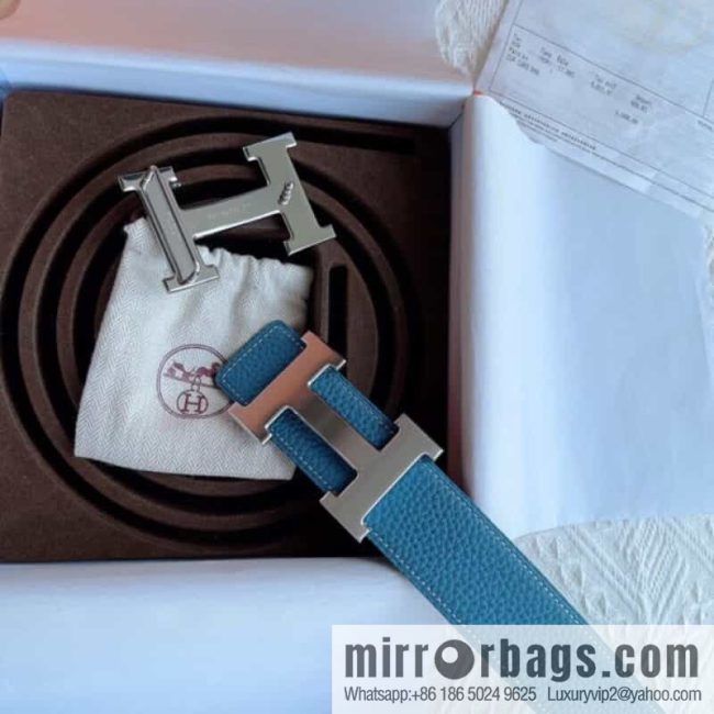 Hermès, the original double-sided version is the classic men\'s 38mm belt with the first layer of leather. - Image 7