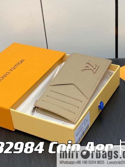 [Original order boutique] M82984 apricot, full leather card holder wallet series Coin Aer card holder m82084 82068