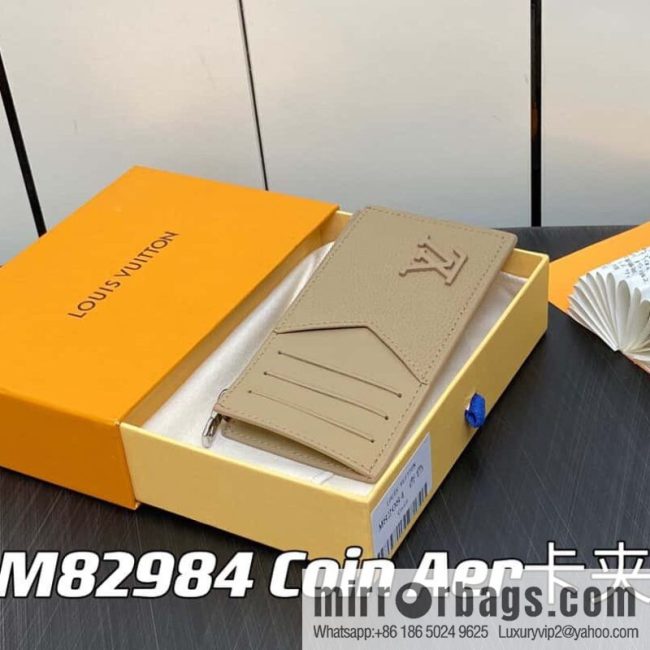 [Original order boutique] M82984 apricot, full leather card holder wallet series Coin Aer card holder m82084 82068