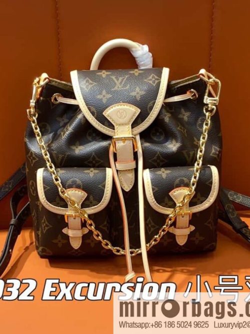 [Original single boutique] M46932 monogram backpack series Excursion small backpack