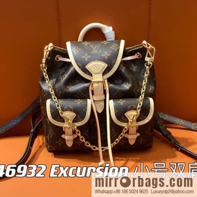 [Original single boutique] M46932 monogram backpack series Excursion small backpack
