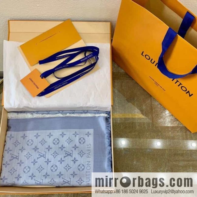 LV Louis Vuitton Monogram Denim Shawl M71378 M71382 M71330 M71329 M72412 M72046 M72273 - Image 3