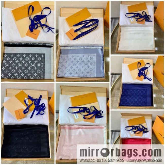 LV Louis Vuitton Monogram Denim Shawl M71378 M71382 M71330 M71329 M72412 M72046 M72273