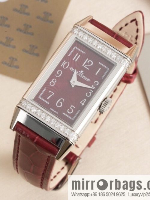 White dial, dark blue strap REF.3288420 Jaeger-LeCoultre red dial, red strap REF.3288560 Princess-style hands watch