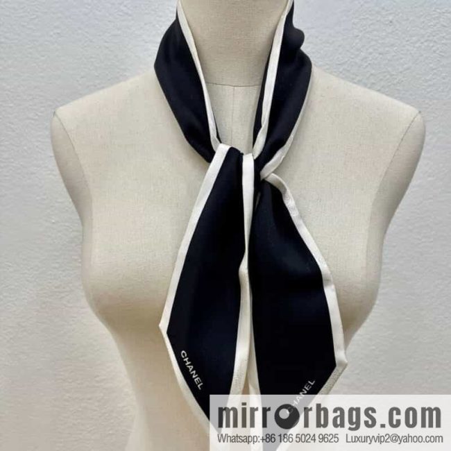 CHANEL CHANEL Camellia bevel bow 100% silk ribbon aa7531 - Image 3