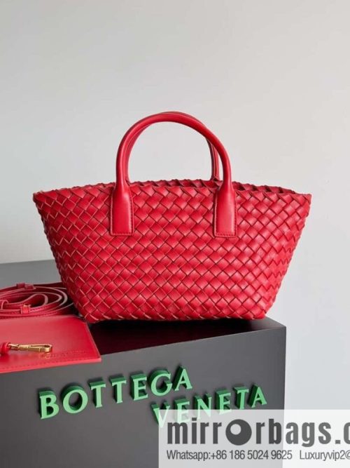 BV Mini Cabat Limited Edition mini vegetable basket BAG model; 709464 big red