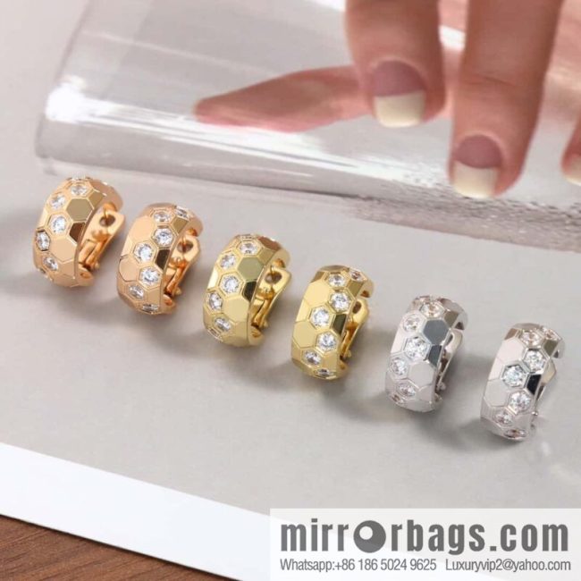 ☀️CHAUMET BEE MY LOVE Love Nest Series Honeycomb Earrings ☀️