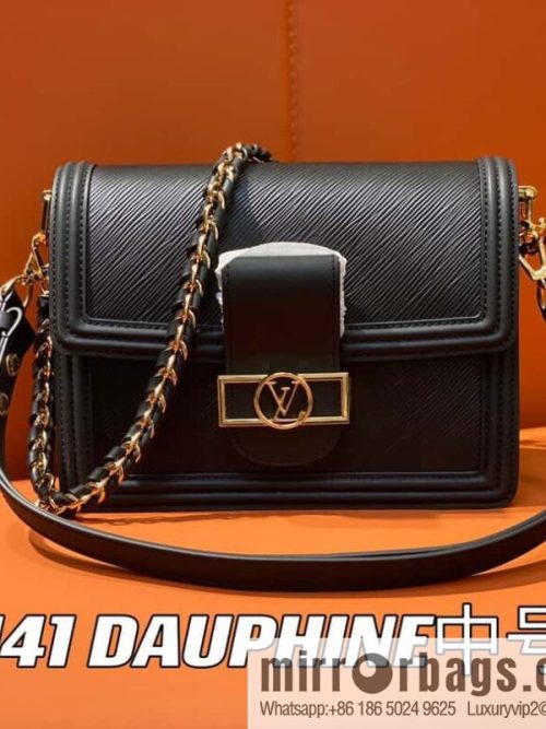 [Original order boutique] M56141 black epi Daphne series DAUPHINE medium handbag M23635 this Dauphine medium handbag