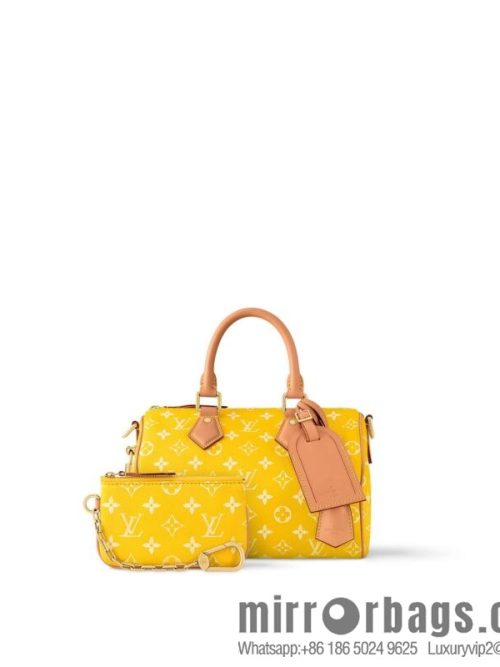 [Original order boutique] M24426 yellow SPEEDY P9 BANDOULIZRE25 handbag