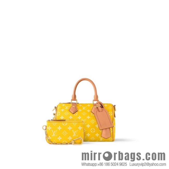 [Original order boutique] M24426 yellow SPEEDY P9 BANDOULIZRE25 handbag