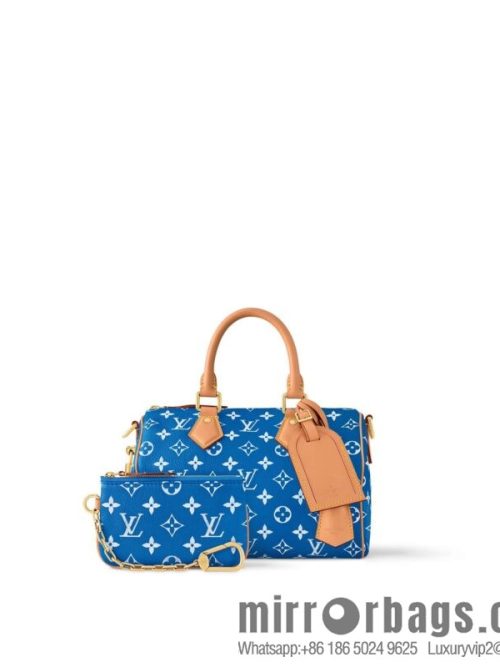 [Original order boutique] M24424 blue SPEEDY P9 BANDOULIZRE25 handbag