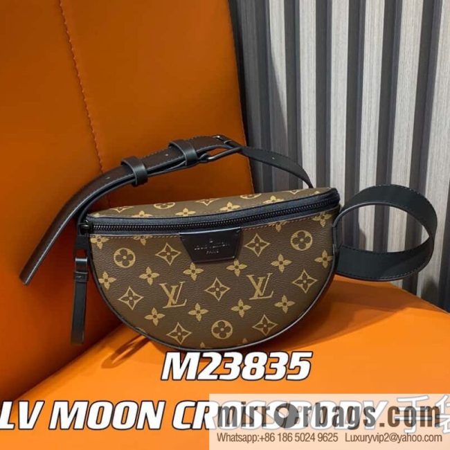 [Original order boutique] M23835 monogram men\'s bag moon bag series, new LV MOON CROSSBODY handbag in autumn and winter