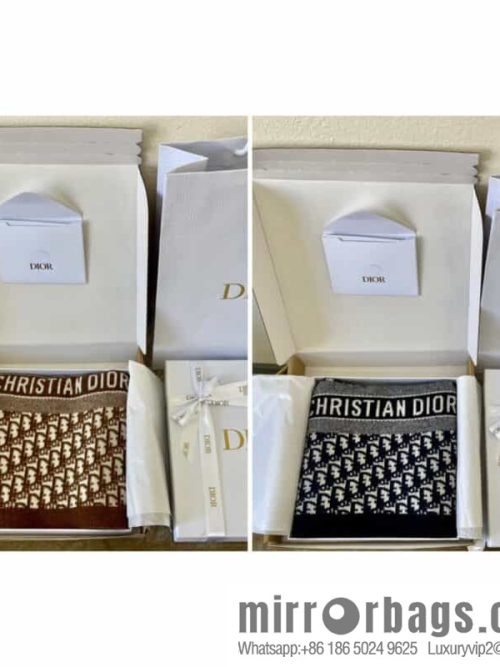 Dior Oblique printed wool-cashmere-blend scarf 91CDO313I171_C540