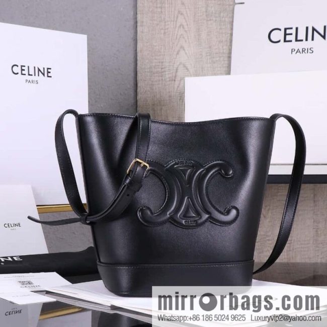 [Premium quality, all steel hardware] eline CUIR TRIOMPHE leather bucket bag model: CL198243