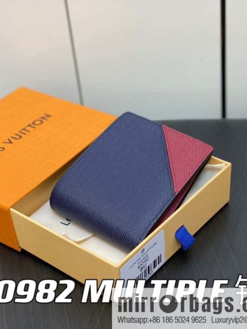 [Original order boutique] M30982 jujube red, full leather suit wallet series MULTIPLE wallet