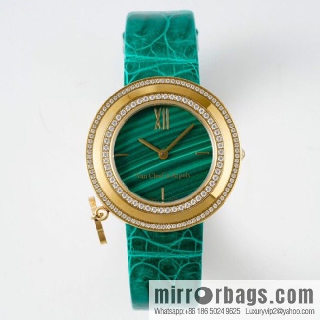 Van Cleef & Arpels Design Features Swiss Quartz Movement Watch