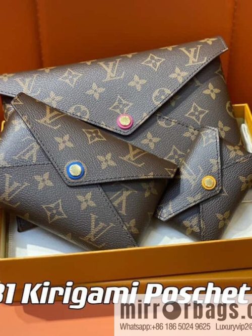 [Original order boutique] M82981 monogram three-piece series, the new Kirigami Poschet clutch bag