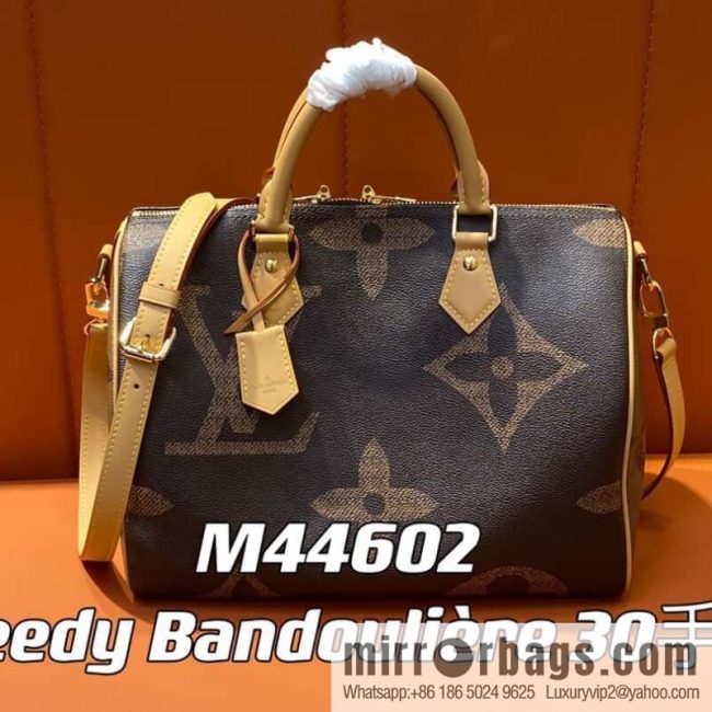 [Original single boutique] M46602 monogram yellow leather speedy pillow bag series speedy Bandoulière 30 handbag