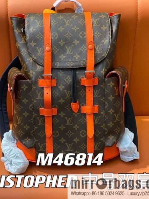 [Original order boutique] M46814 monogram orange backpack series CHRISTOPHER medium backpack