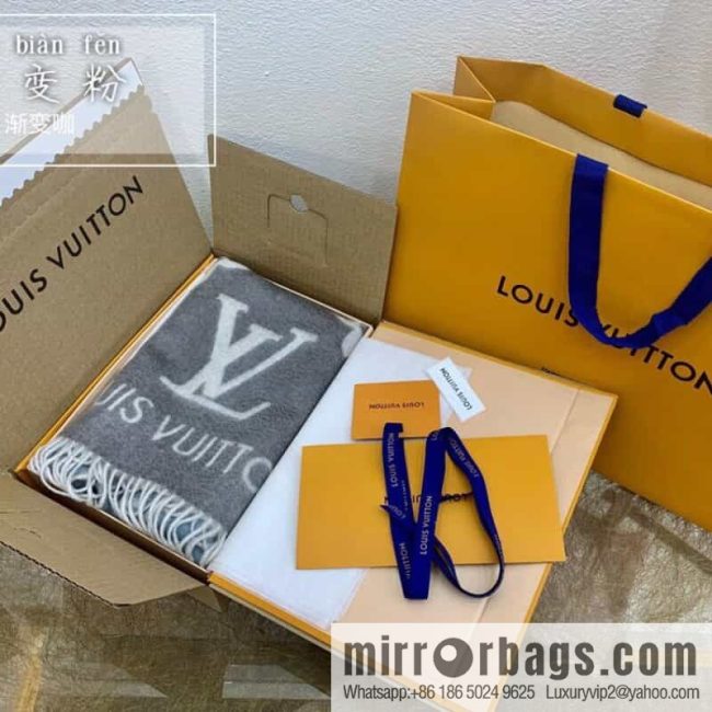 LV Louis Vuitton Pure Cashmere Reykjavik Gradient Scarf M70868 M70869 M73675 - Image 2