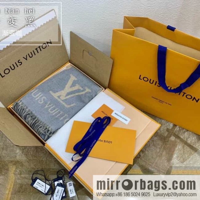 LV Louis Vuitton Pure Cashmere Reykjavik Gradient Scarf M70868 M70869 M73675 - Image 3