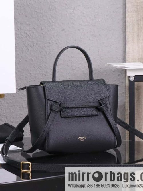 CELINE Belf PICO mini grained calfskin handbag, model 194263
