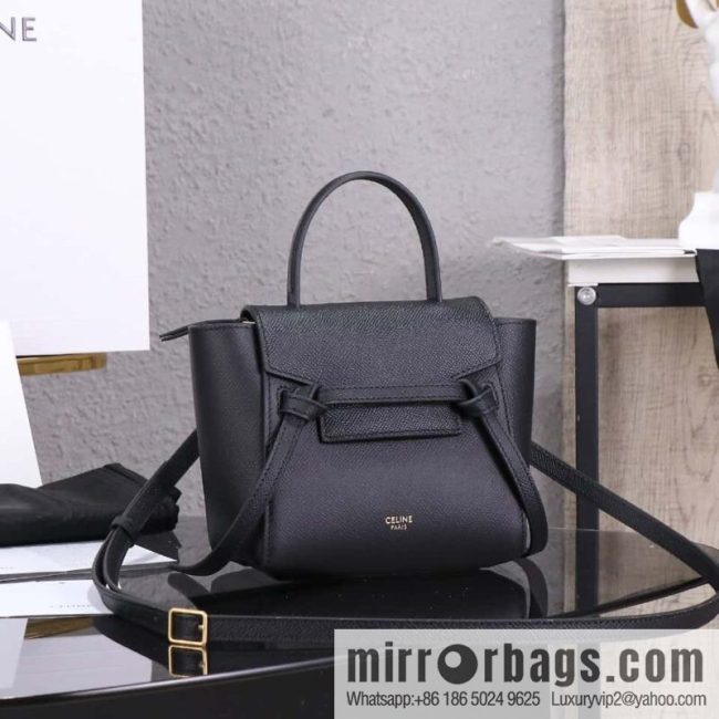 CELINE Belf PICO mini grained calfskin handbag, model 194263