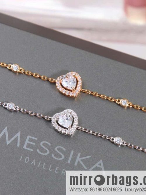 ☀️Messika JOY CEUR peach heart love diamond bracelet ☀️