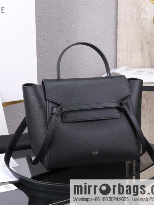 [Premium quality, original leather] CELINE BELT MICRO medium grained calfskin handbag 175520
