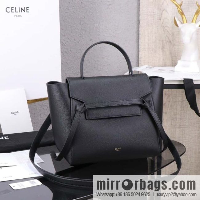 [Premium quality, original leather] CELINE BELT MICRO medium grained calfskin handbag 175520