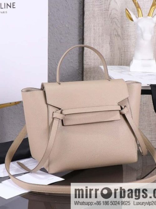 [Premium quality, original leather] CELINE BELT MICRO medium grained calfskin handbag 175520