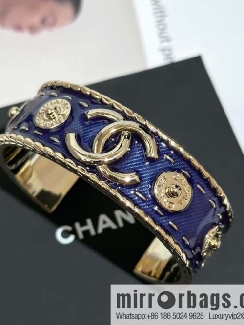 ❗️New ❗️ Chanel bracelet bracelet ☀️ new ☑️ Chanel double c denim open bracelet bracelet ☀️