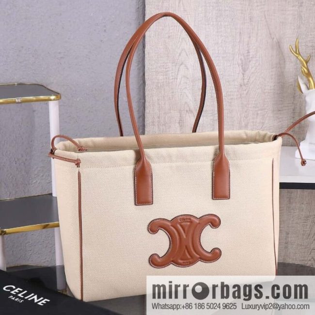[Premium quality, original cortex] CELINE2022 new product is launched in early autumn CABAS TRIOMPHE drawstring tote number: 199973
