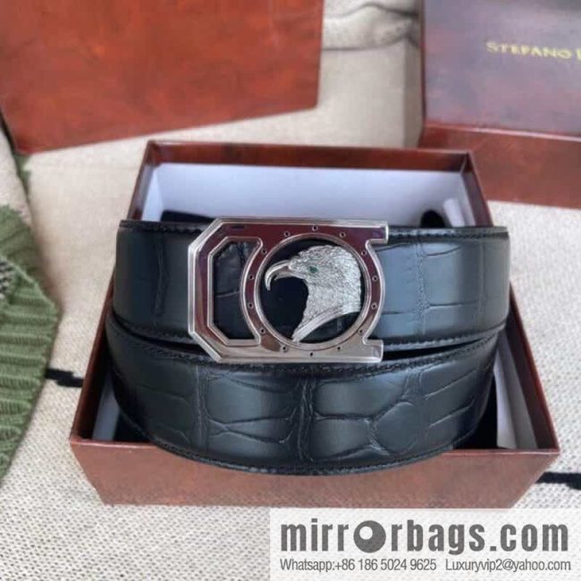 Stefano. Ricci Stephen, stainless steel hand-carved craft eagle head belt 3.8cm - Image 2