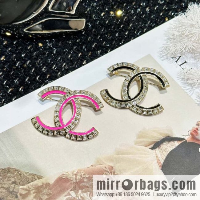 ☀️New ☑️ Chanel Double C Drip Diamond Brooch