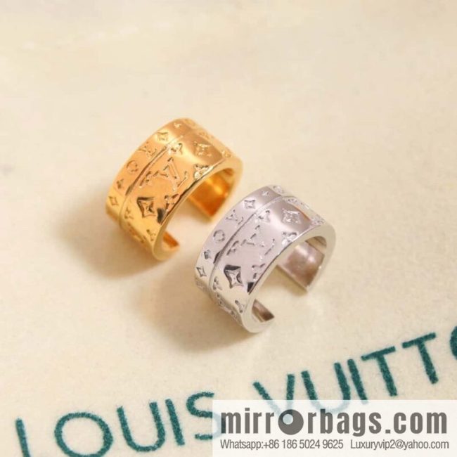[Two-piece set] ☀ Louis Vuitton NANOGRAM ear bone clip ear clip set ☀