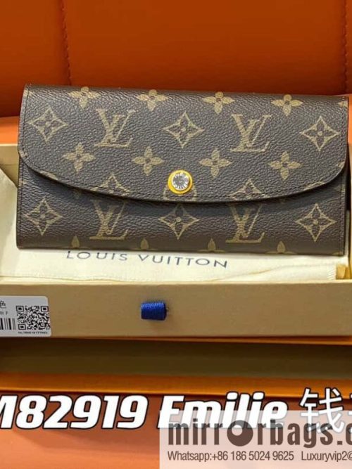 [Original single boutique] M82919 monogram yellow, flip wallet series Emilie wallet m82919 m82920