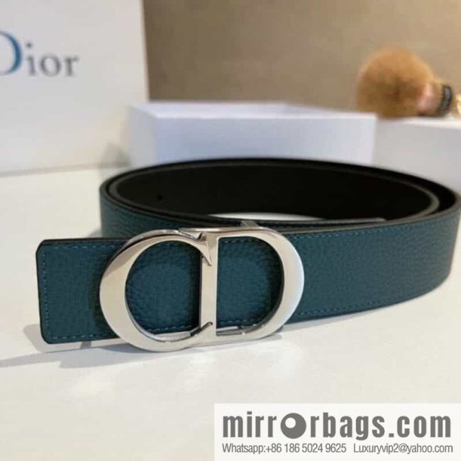 DIOR Dior, first layer cowhide belt, body double-sided CD belt - Image 5