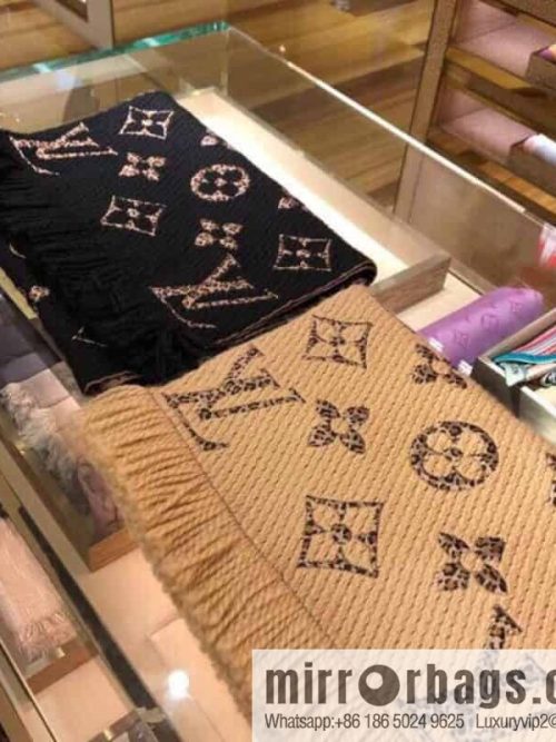 LV Louis Vuitton wool organza blended scarf M75884