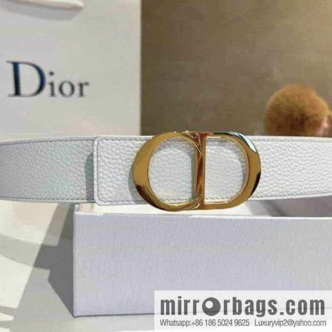 DIOR Dior, first layer cowhide belt, body double-sided CD belt - Image 4