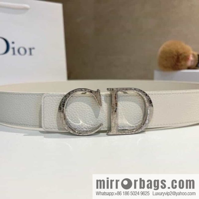 DIOR Dior, first layer cowhide belt, body double-sided CD belt - Image 3