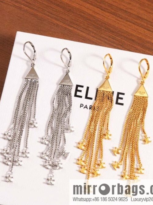 ☀️New ☑️ Celine Celine Arc de Triomphe tassel earrings